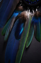 Load image into Gallery viewer, Small colorful dream catcher with parrot feathers