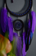Load image into Gallery viewer, large purple dream catcher