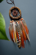 Load image into Gallery viewer, dream catcher with pheasant feathers