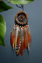 Load image into Gallery viewer, dream catcher with pheasant feathers