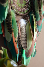 Load image into Gallery viewer, large brown green dream catcher