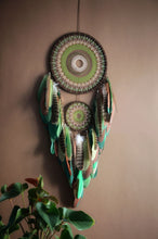 Load image into Gallery viewer, large brown green dream catcher