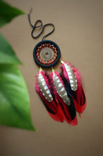 Load image into Gallery viewer, small black red dream catcher