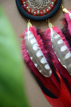 Load image into Gallery viewer, small black red dream catcher