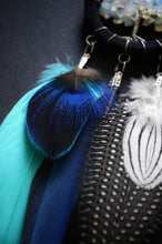 Load image into Gallery viewer, mini black blue dream catcher