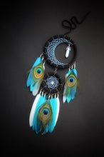 Load image into Gallery viewer, black blue white dream catcher