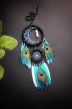 Load image into Gallery viewer, black blue white dream catcher