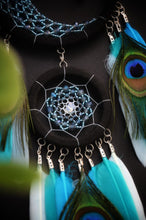 Load image into Gallery viewer, black blue white dream catcher