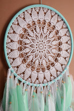 Load image into Gallery viewer, large mint white dream catcher