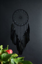 Load image into Gallery viewer, black dream catcher