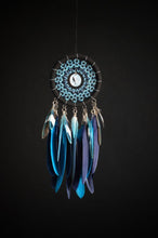 Load image into Gallery viewer, black blue dream catcher
