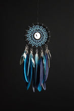 Load image into Gallery viewer, black blue dream catcher