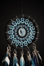 Load image into Gallery viewer, black blue dream catcher