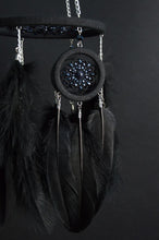 Load image into Gallery viewer, pure black dream catcher