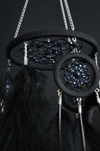 Load image into Gallery viewer, pure black dream catcher