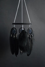 Load image into Gallery viewer, pure black dream catcher