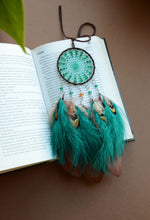 Load image into Gallery viewer, mini green brown dream catcher