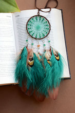 Load image into Gallery viewer, mini green brown dream catcher