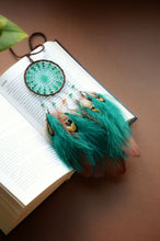 Load image into Gallery viewer, mini green brown dream catcher