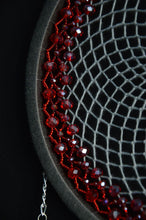 Load image into Gallery viewer, large gray red dream catcher