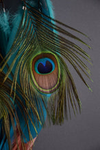 Load image into Gallery viewer, dream catcher with peacock feathers