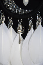 Load image into Gallery viewer, small black white dream catcher