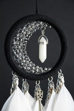 Load image into Gallery viewer, small black white dream catcher