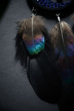 Load image into Gallery viewer, small black blue dream catcher
