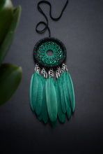 Load image into Gallery viewer, small green dream catcher