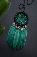 Load image into Gallery viewer, small green dream catcher