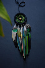 Load image into Gallery viewer, mini green dream catcher