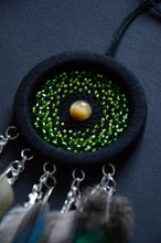 Load image into Gallery viewer, mini green dream catcher