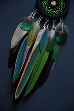 Load image into Gallery viewer, mini green dream catcher