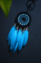 Load image into Gallery viewer, small blue dream catcher
