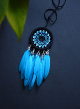Load image into Gallery viewer, small blue dream catcher