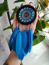 Load image into Gallery viewer, small blue dream catcher
