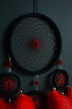 Load image into Gallery viewer, large red dream catcher