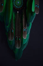 Load image into Gallery viewer, large green brown dream catcher