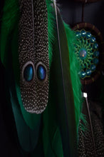 Load image into Gallery viewer, large green brown dream catcher