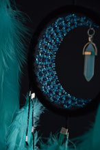 Load image into Gallery viewer, large black blue dream catcher