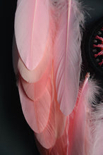 Load image into Gallery viewer, large black pink peach coral dream catcher