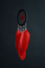 Load image into Gallery viewer, small black red dream catcher