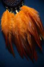 Load image into Gallery viewer, mini brown orange dream catcher for car