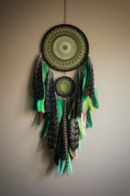 Load image into Gallery viewer, large brown green dream catcher