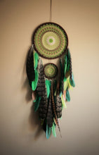 Load image into Gallery viewer, large brown green dream catcher