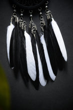 Load image into Gallery viewer, small black white dream catcher Yin Yang