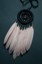 Load image into Gallery viewer, mini black beige dream catcher