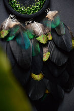 Load image into Gallery viewer, small black green dream catcher