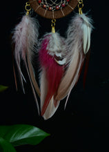 Load image into Gallery viewer, little brown and red dreamcatcher