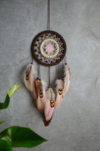 Load image into Gallery viewer, Brown beige dream catcher